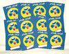 24 Blue Clown Cards