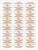 Sheet of Personalized Oval Labels