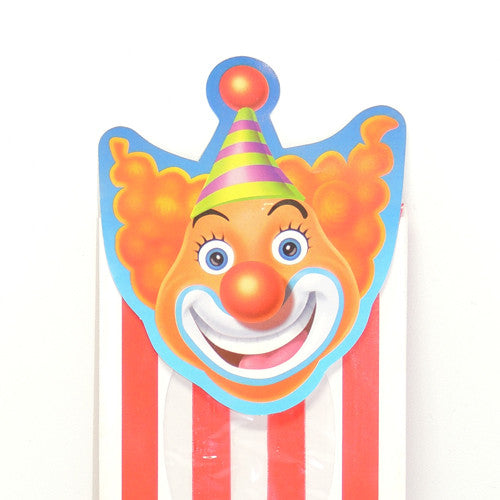 Clown treat bag w/ window 8.25" x 3.25"