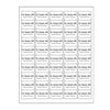 Sheet of 25 Personalized Labels