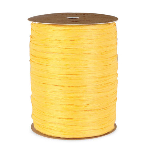 1 Roll Yellow Raffia Ribbon (100 yds)