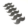 Sheet of 6 Mustache Decorative Stickers