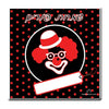 24 Black & Red Clown Cards